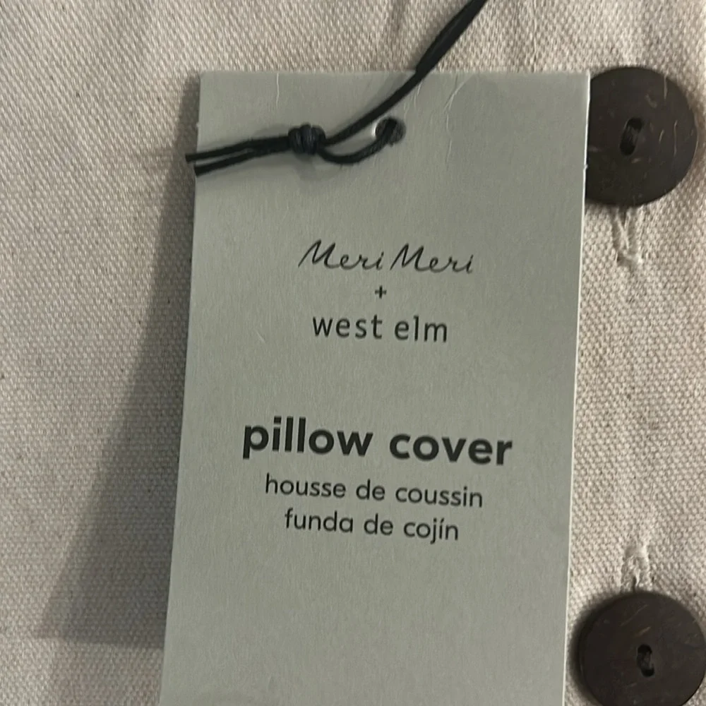 NWT West Elm + Meri Meri, modern whimsical holiday pillow cushion cover